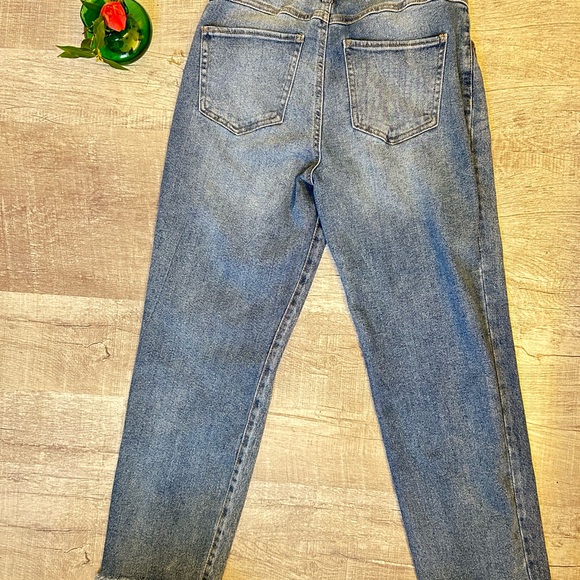 Sincerely Jules Distressed Light Blue Boyfriend Jeans - Picture 2 of 2